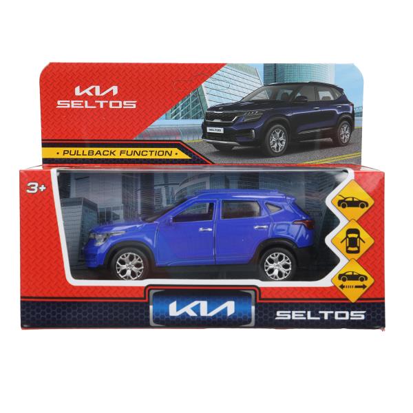 Машина металл KIA seltos длина 12 см, двери.,инерция, темно-синий, кор. Технопарк SELTOS-12-DBU