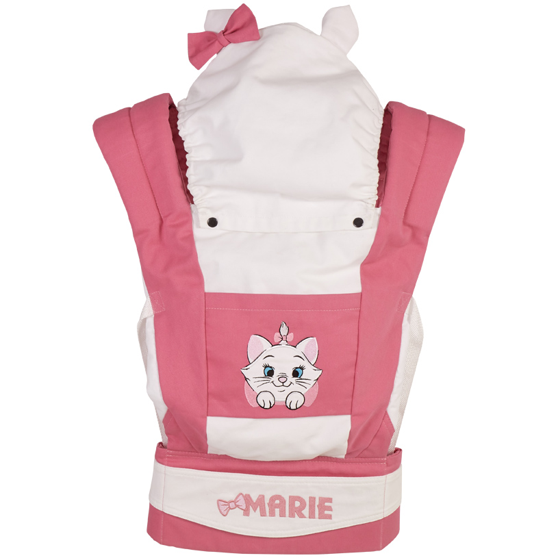 Рюкзак-кенгуру Polini kids Disney baby Кошка Мари, с вышивкой, розовый