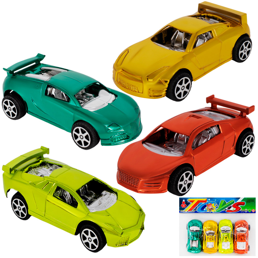 Набор машин AK136-4 Спорт 4 машины в комплекте в пакете