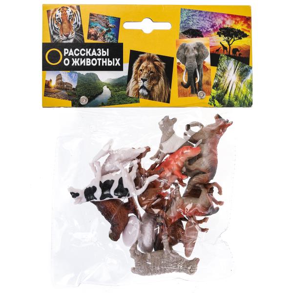 Игрушки пластизоль домашние животные 12 шт. в пак. ИГРАЕМ ВМЕСТЕ P9609-12 (144)