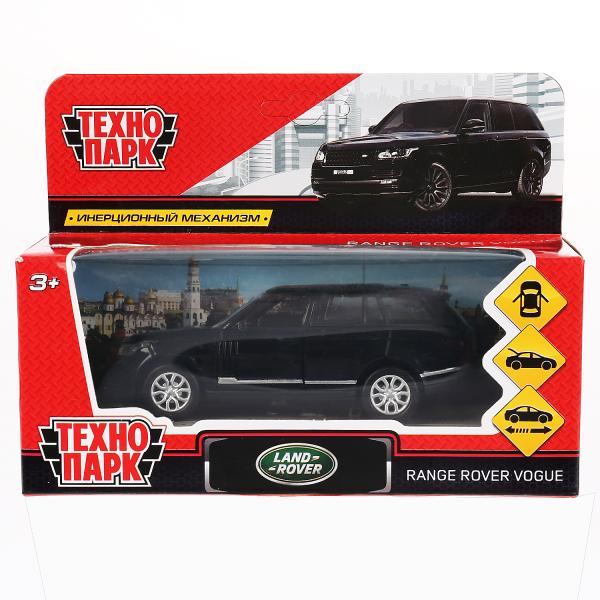 Машина металл RANGE ROVER VOGUE длина 12 см, двери, багаж, черный, кор. Технопарк VOGUE-BK (Вид 1)