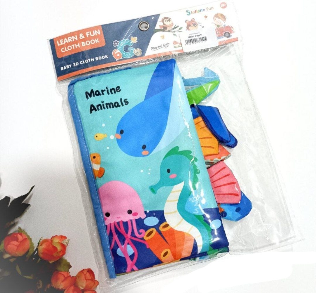 Тканевая книжка-шуршалка арт.HF-C002-K