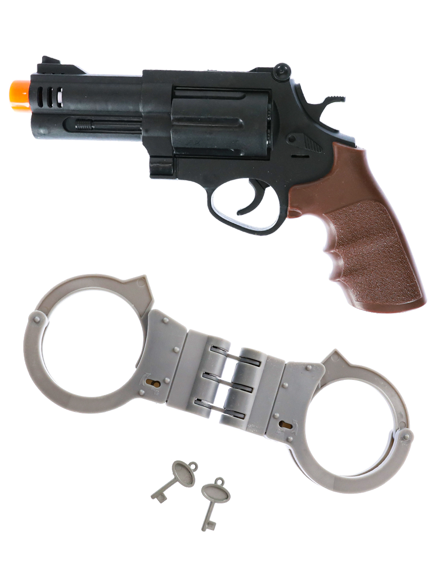 Игрушечное оружие. Полицейский набор: пистолет с наручниками (Арт. M0176)