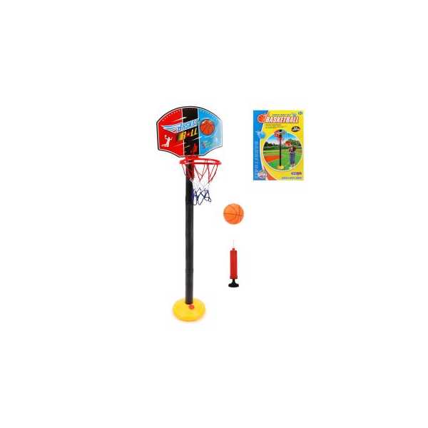 Набор напольный баскетбол, стойка высота 118 см, щит 34,5*25 см, мяч, насос, коробка