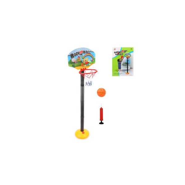 Набор напольный баскетбол, стойка высота 115 см, щит, мяч, насос, коробка