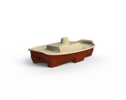 Песочница Старинный корабль (корчневый/бежевый/розово/фиолетовый)