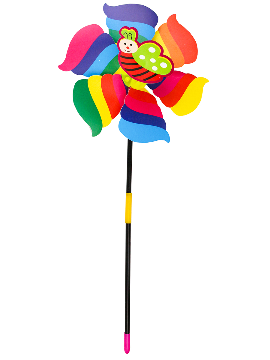 Серия Веселые забавы: Ветерок (35 см)1 цветок БУКАШКА(бож. кор. на пруж.,в пакете) (Арт. AN02825)