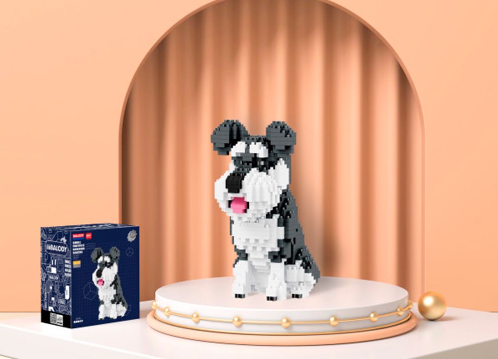 Конструктор 3D FCJ0788060 Собака 934 дет. в коробке
