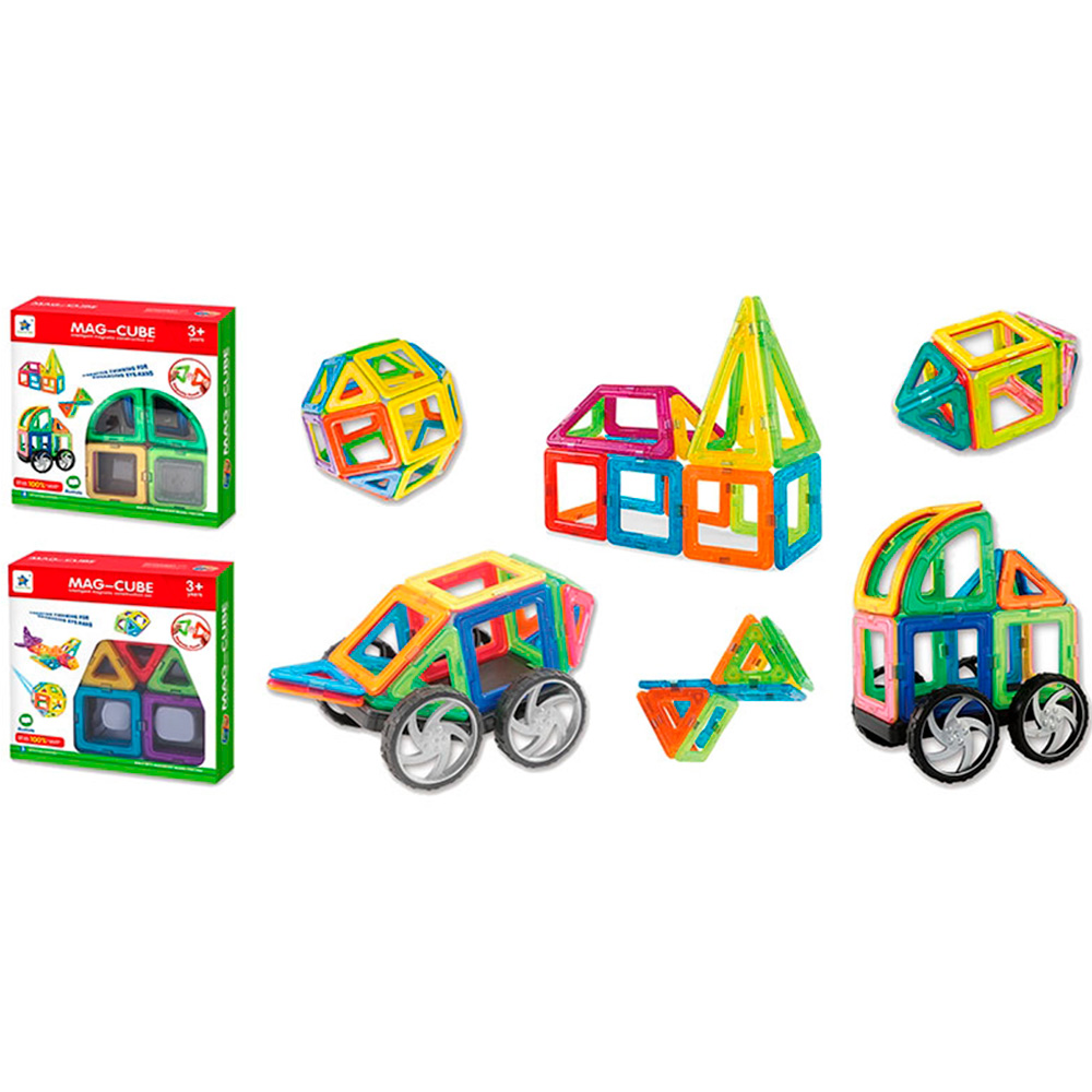 Конструктор магнитный 0286C 18 деталей в коробке