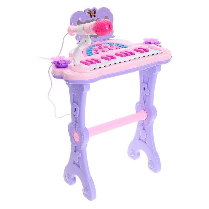 Пианино Мечта девочки, с USB и MP3 - разъемами,  стульчиком, зеркалом, микрофоном   3289199 (Вид 4)