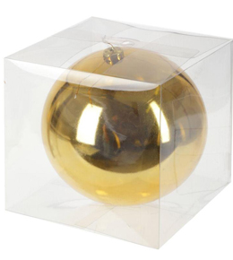 Ёлочный шар 15 см ,Праздничное настроение ,золотой НУ-0501