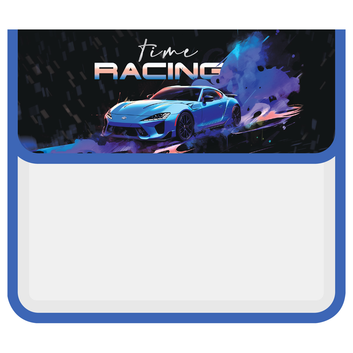 Папка для тетрадей 2 отделения, ArtSpace Be in the race, А5, пластик, на липучке