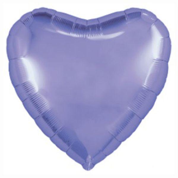 Шар Agura Сердце Пастельный фиолетовый мистик однотон (19д, 46см, 1 шт) ШВ-8592