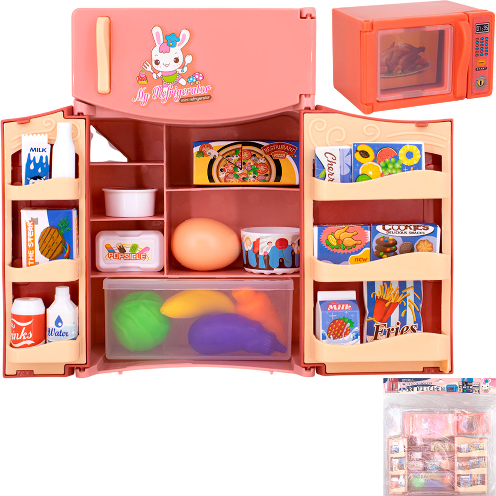 Набор быт. техники 185-4 Холодильник и микроволновка в пак.