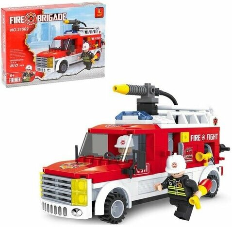 Конструктор Пожарная бригада Машина, 210 деталей 576142 (Вид 2)