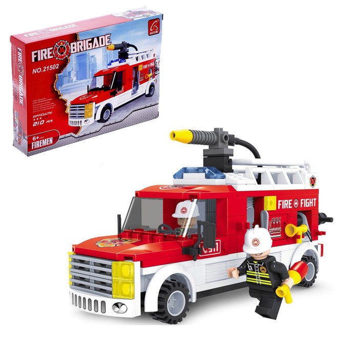 Конструктор Пожарная бригада Машина, 210 деталей 576142 (Вид 1)