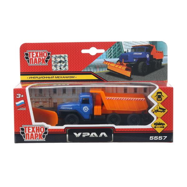 Машина металл УРАЛ снегоуборочная, 12 см, дв., подв.дет., инерц., кор. Технопарк SB-16-53-A-WB (48)