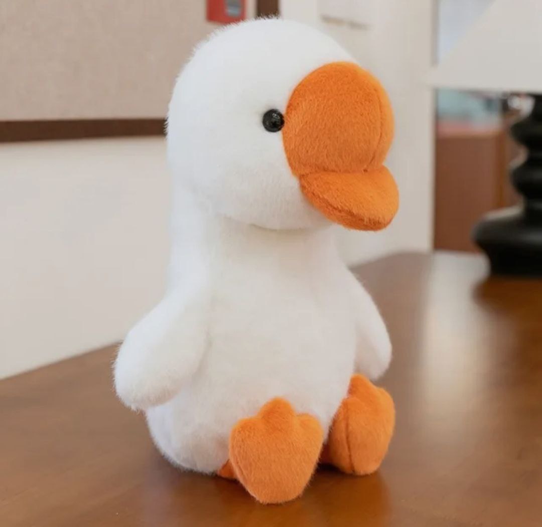 Мягкая игрушка гусь, цвет белый 30 см