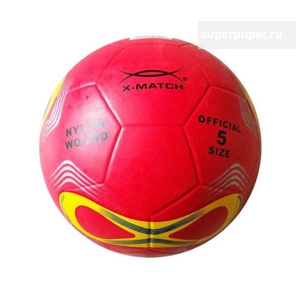 Мяч футбольный X-Match, резина, в ассорт.