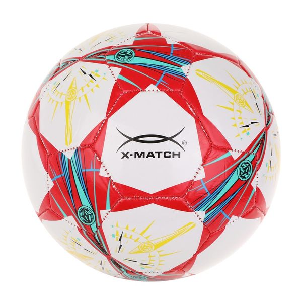 Мяч футбольный X-Match, 1 слой PVC, 1.6 mm., звёзды