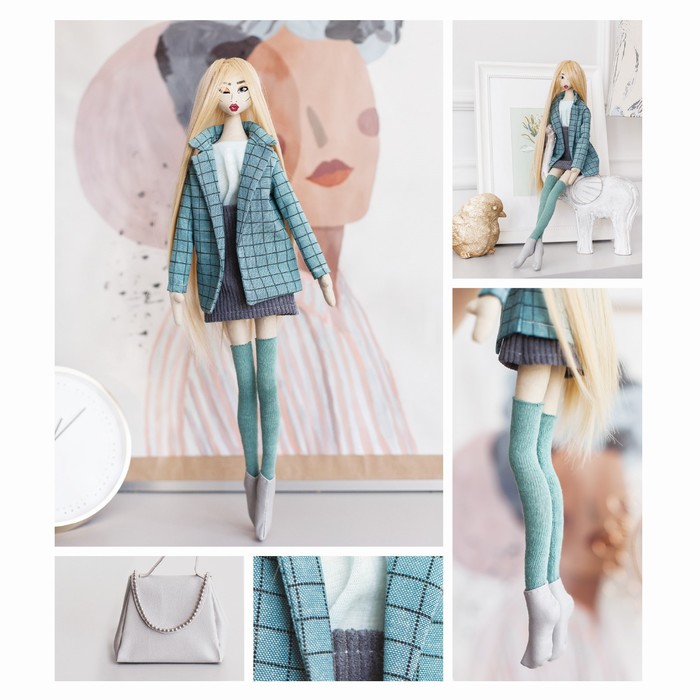 Мягкая кукла Лина, набор для шитья 22,4 × 5,2 × 15,6 см   4588261