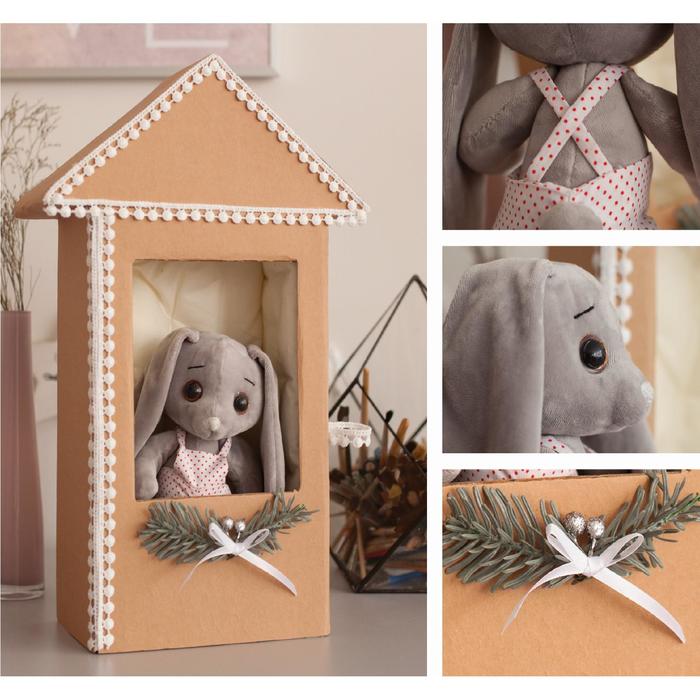Мягкий мишка Терри в домике, набор для творчества, 30 × 30 × 2 см   5057911