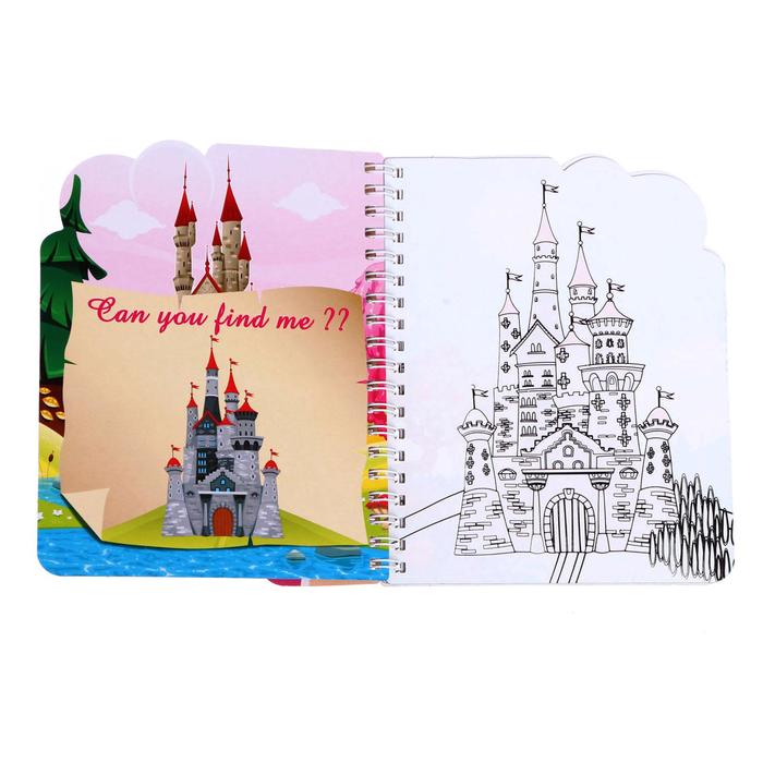 Книжка для рисования водой Принцесса, с маркером   5136297 (Вид 2)
