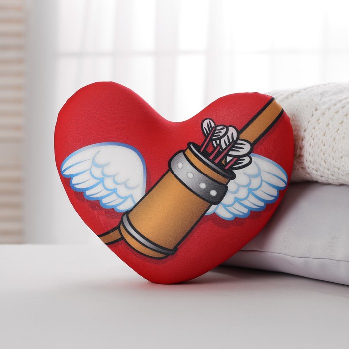 Мягкая игрушка-антистресс Сердце Люблю с крыльями   2952146 (Вид 4)