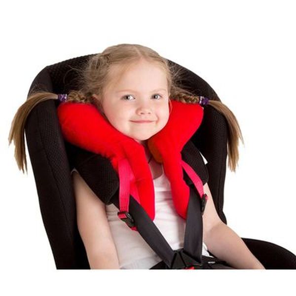 Детская подушка для путешествий, цвет красный 1248443 (Вид 1)