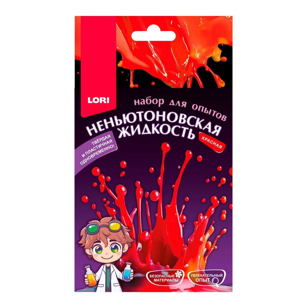 Оп-124 Химические опыты. Неньютоновская жидкость Красная