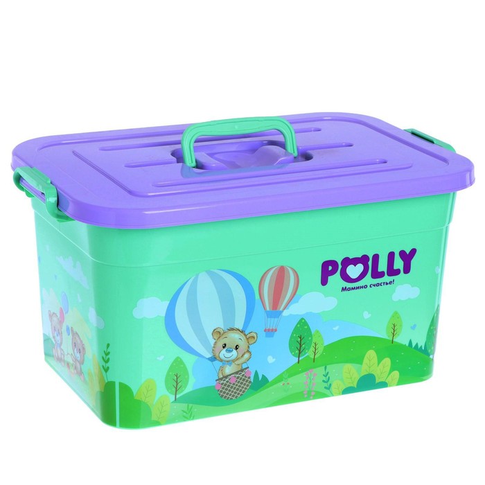 Контейнер для хранения  игрушек  polly 15л  МИКС 4381120 1746269 (Вид 1)