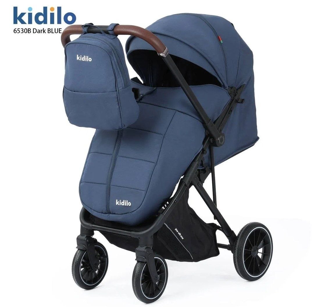 Детская коляска,цвет темно-синий  арт.6530 B Kidilo v