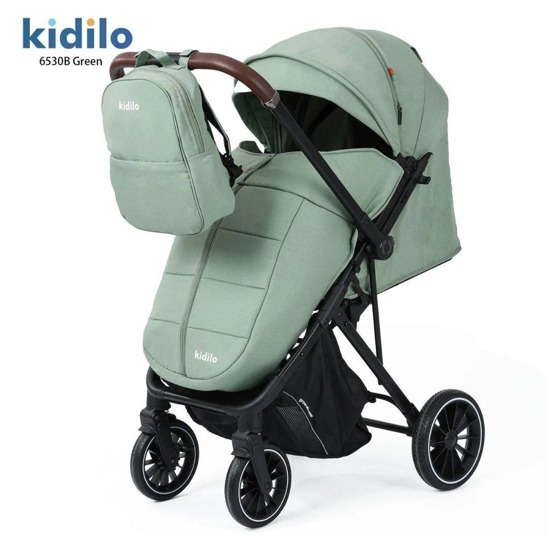 Детская коляска,цвет зеленый   арт.6530 B Kidilo v