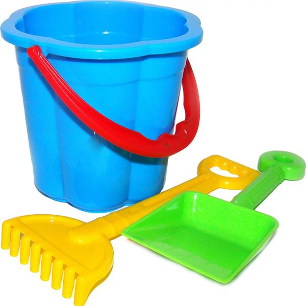 арт 3591, Набор №66: ведро-цветок малое, лопатка малая №3, грабельки малые №3