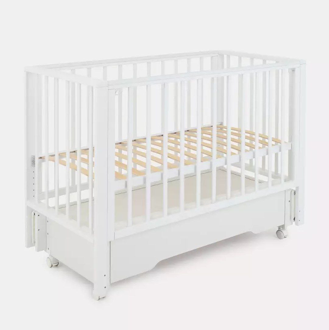 Кровать детская 120*60 RANT BERGEN PLUS (арт.800) универ маят/ящ Cloud White (Вид 5)