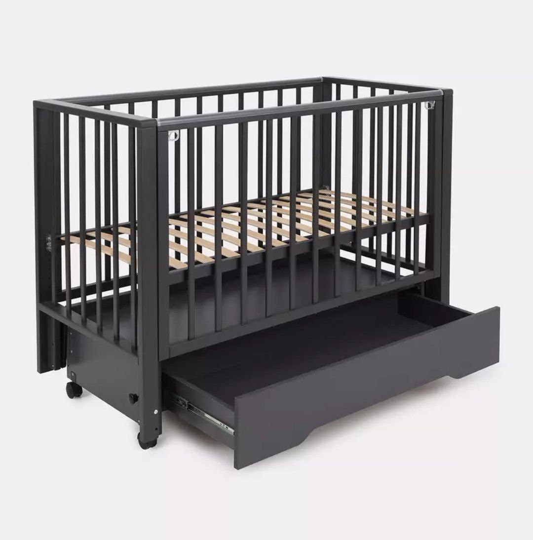 Кровать детская 120*60 RANT BERGEN PLUS (арт.800) универ маят/ящ Moon Grey (Вид 3)