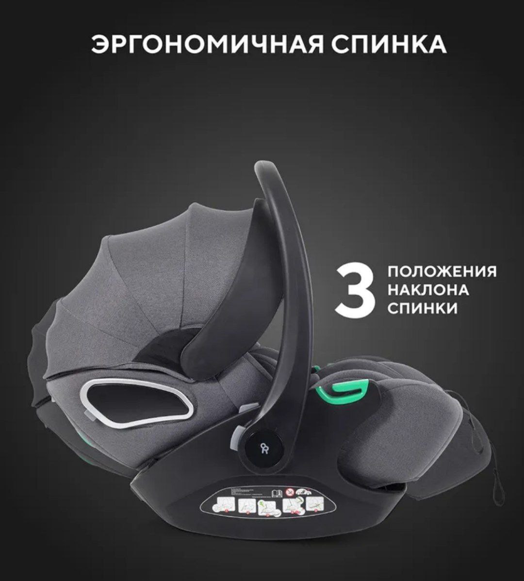 Автокресло RANT KBH602 EVOMAX Grey (40-87см) (Вид 4)