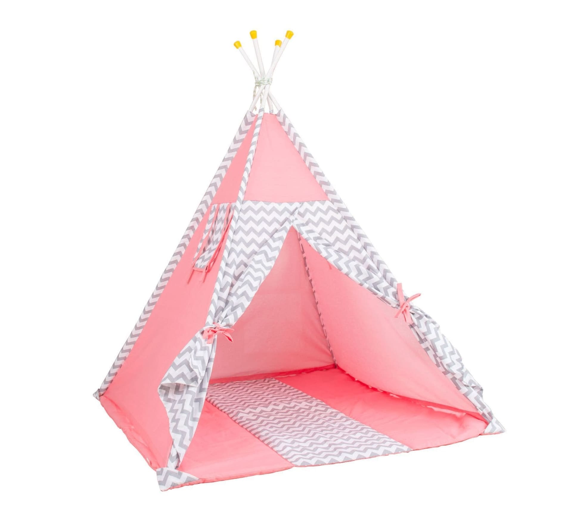Палатка-вигвам детская Polini kids Зигзаг, розовый (Вид 1)
