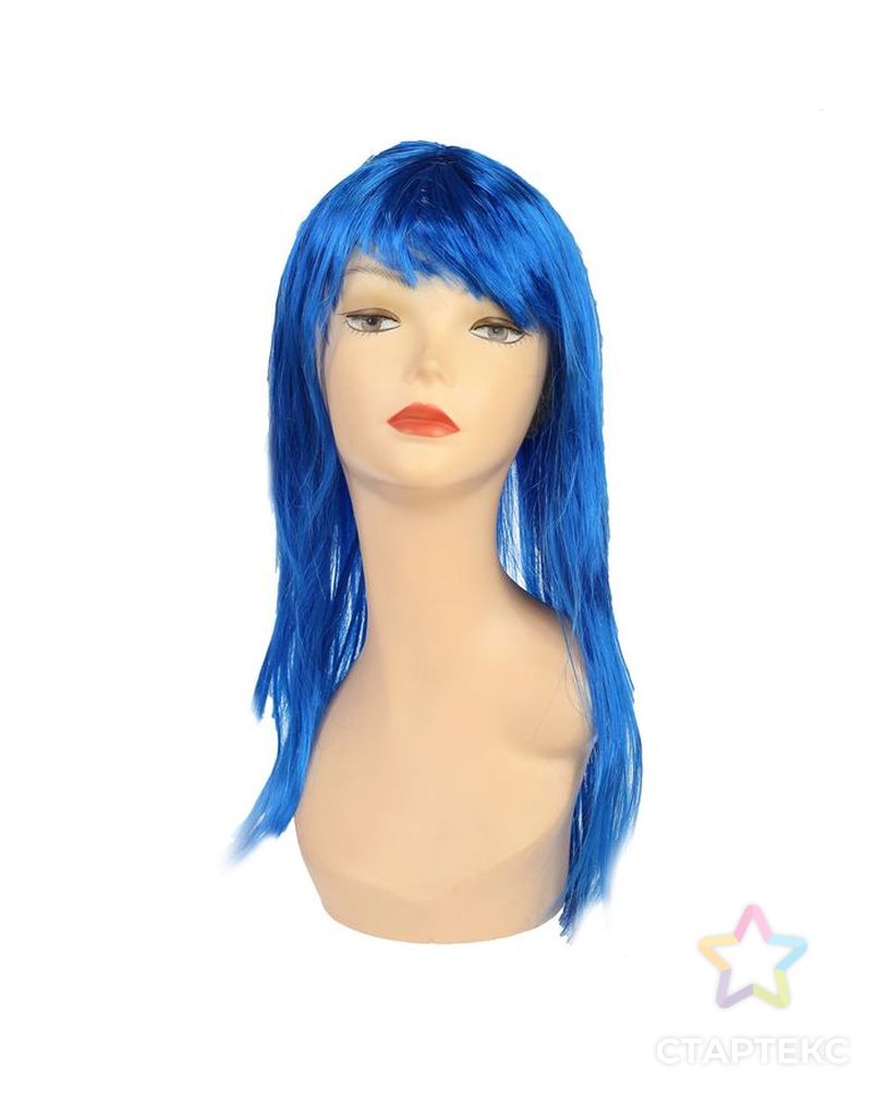Карнавальный парик Красотка, цвет синий 2500197