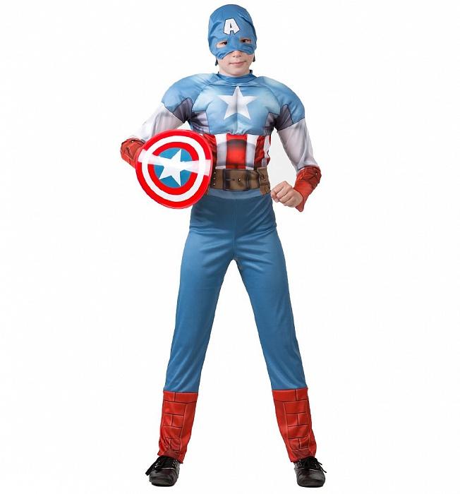 Карн. кост Капитан Америка.Мстители р.128-64 /текстиль/Батик/ (Вид 2)