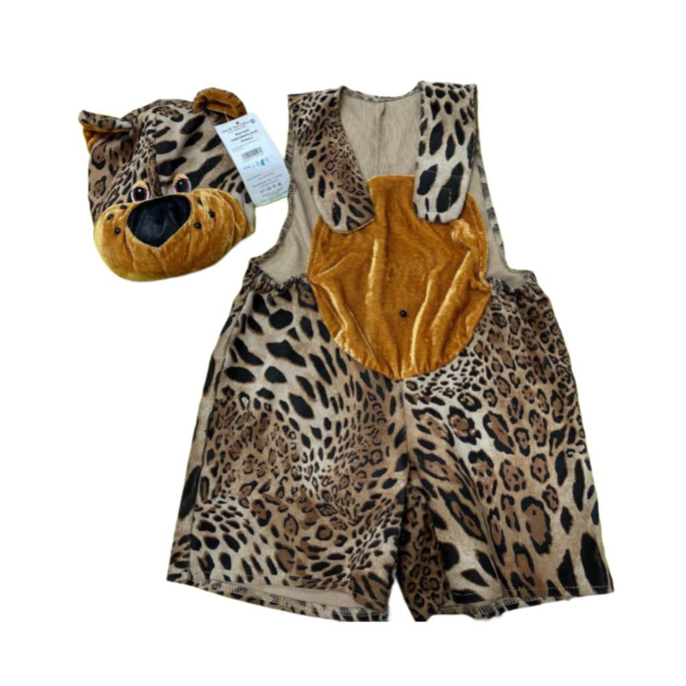 Карнавальный костюм детский Леопард (р-р 28, 3-5 лет; комплект: головной убор, комбинезон)