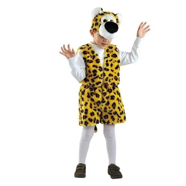 Карнавальный костюм детский Леопард (р-р 28, 3-5 лет; комплект: головной убор, комбинезон)