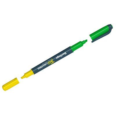 Текстовыделитель двусторонний Berlingo Textline HL220 желтый/зеленый, 0,5-4мм (Вид 1)