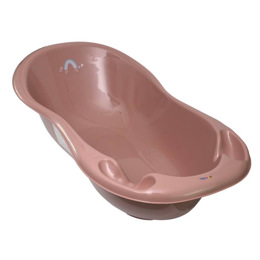 Ванна детская 102 см со сливом Метео розовый