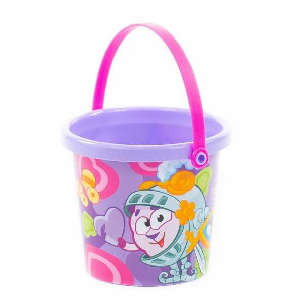 арт 76779, Ведро малое с наклейкой Смешарики