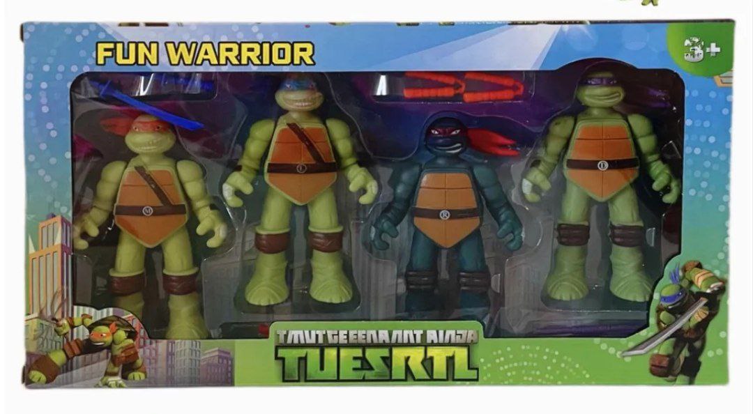 Набор фигурок Черепашка Ниндзя 4/1, кор A2-1
