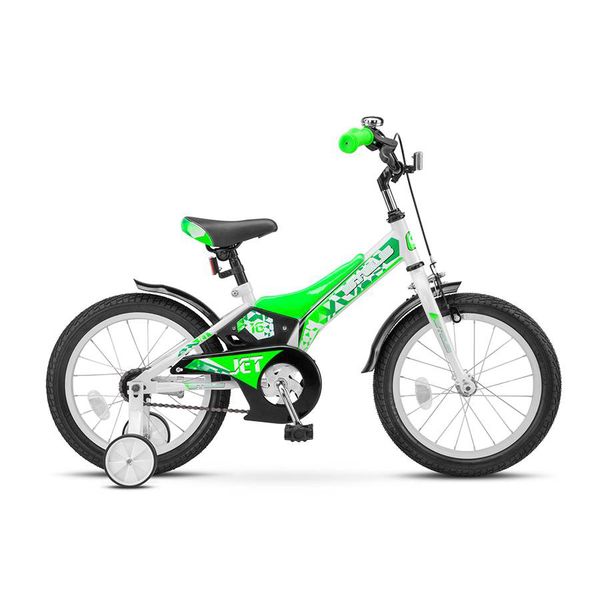 Велосипед Stels 16 Jet Z010 (LU087403) (Черный/Зелёный)