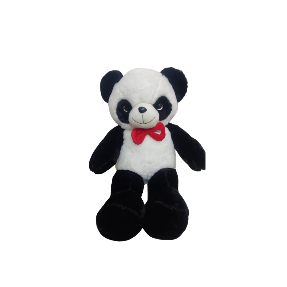 Мягкая игрушка панда с красным бантиком 60 см