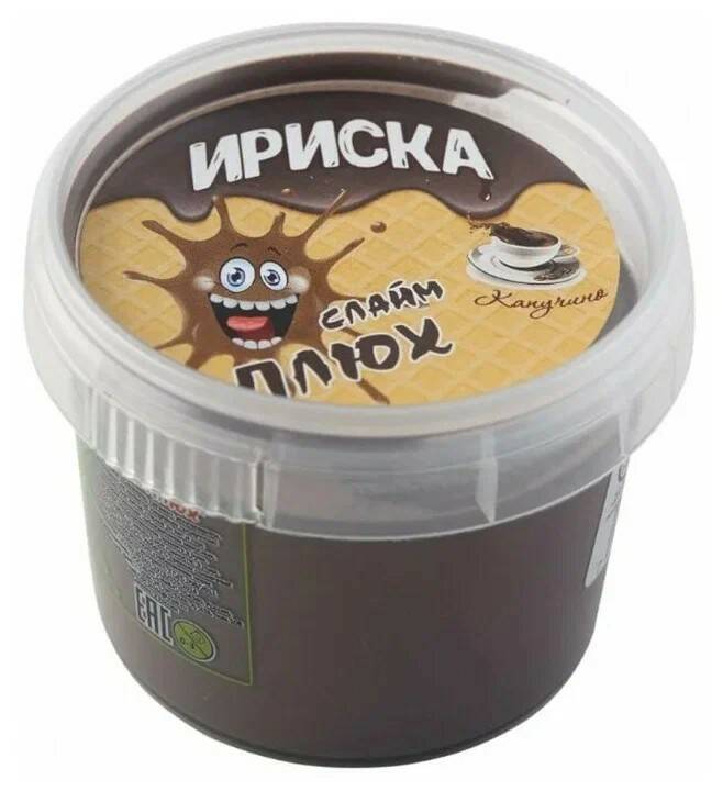 Лизун Слайм Плюх Ириска Шоколадный капучино 100гр