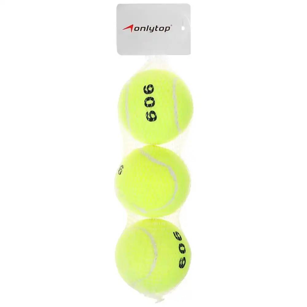 Мяч для большого тенниса № 909 тренировочный набор 3 шт микс 7369750 (Вид 1)